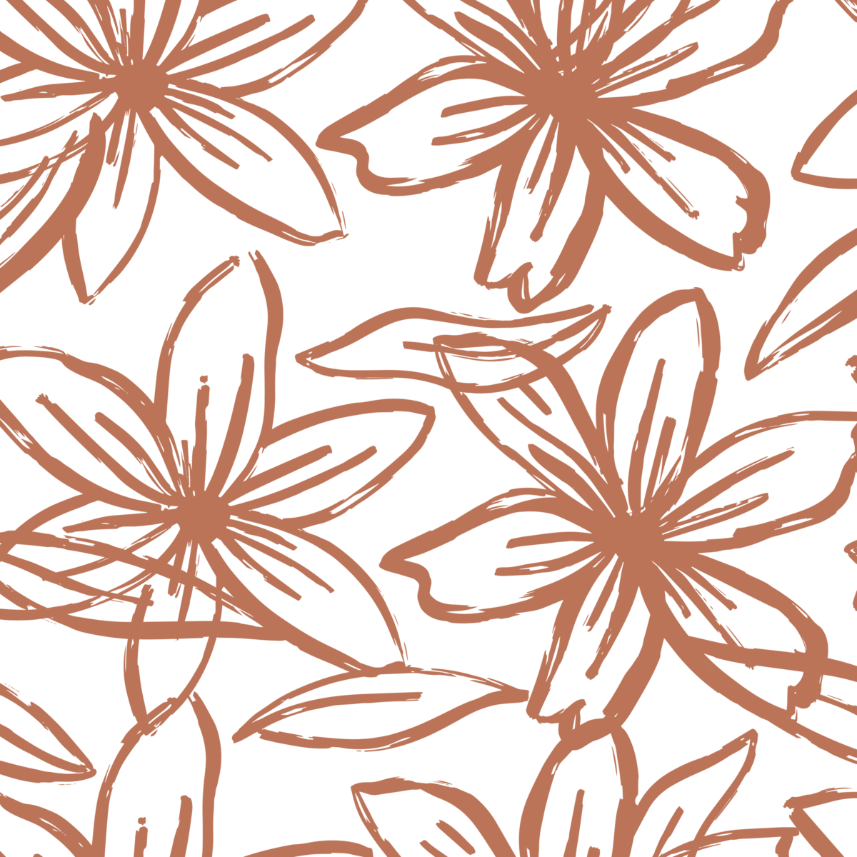 Floral outline background.