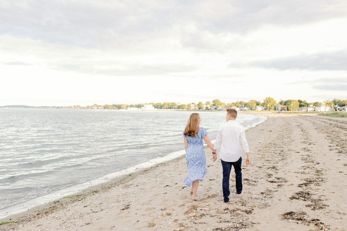 boston quincy massachusetts beach engagement session new england photographer champagne toast-8