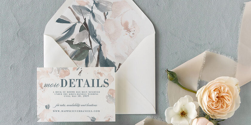Jillian | Soft Pink Floral Wedding Invitations