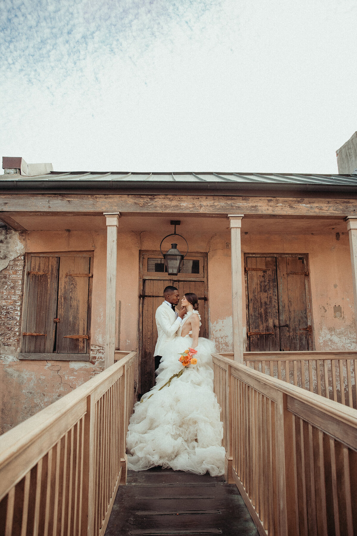 Columbus, Ohio Wedding Photographer photographing a couple at Race and Religious in New Orleans