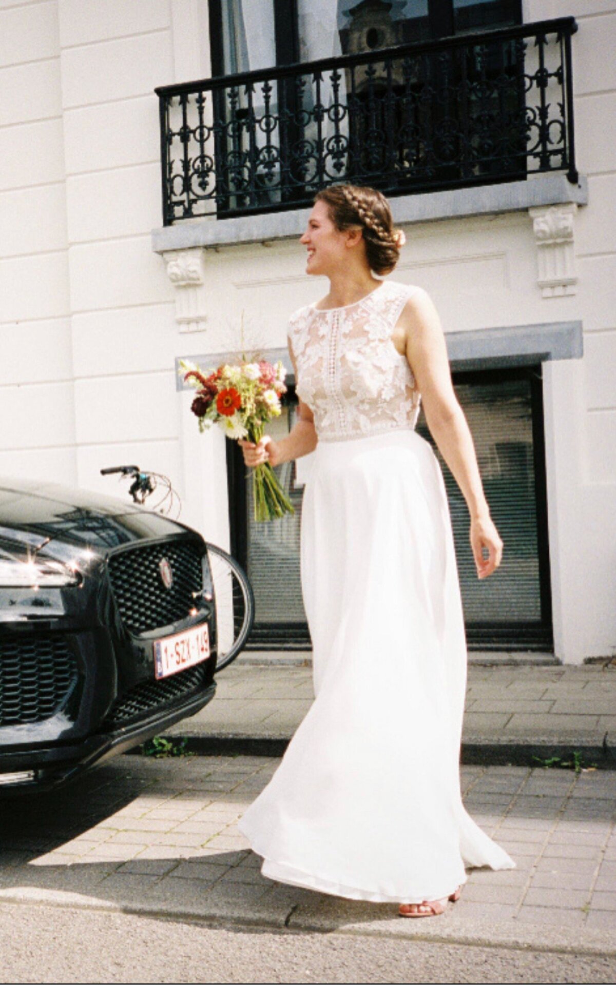 Bruidsboeket Wild met felle kleuren