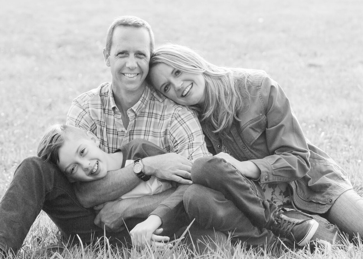 Black and White Family Photography by Something More