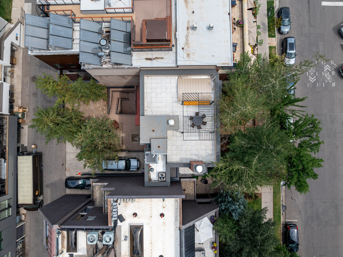 Exterior and interior views of the luxury home at 624 E Hopkins Avenue in Aspen Core, Colorado.