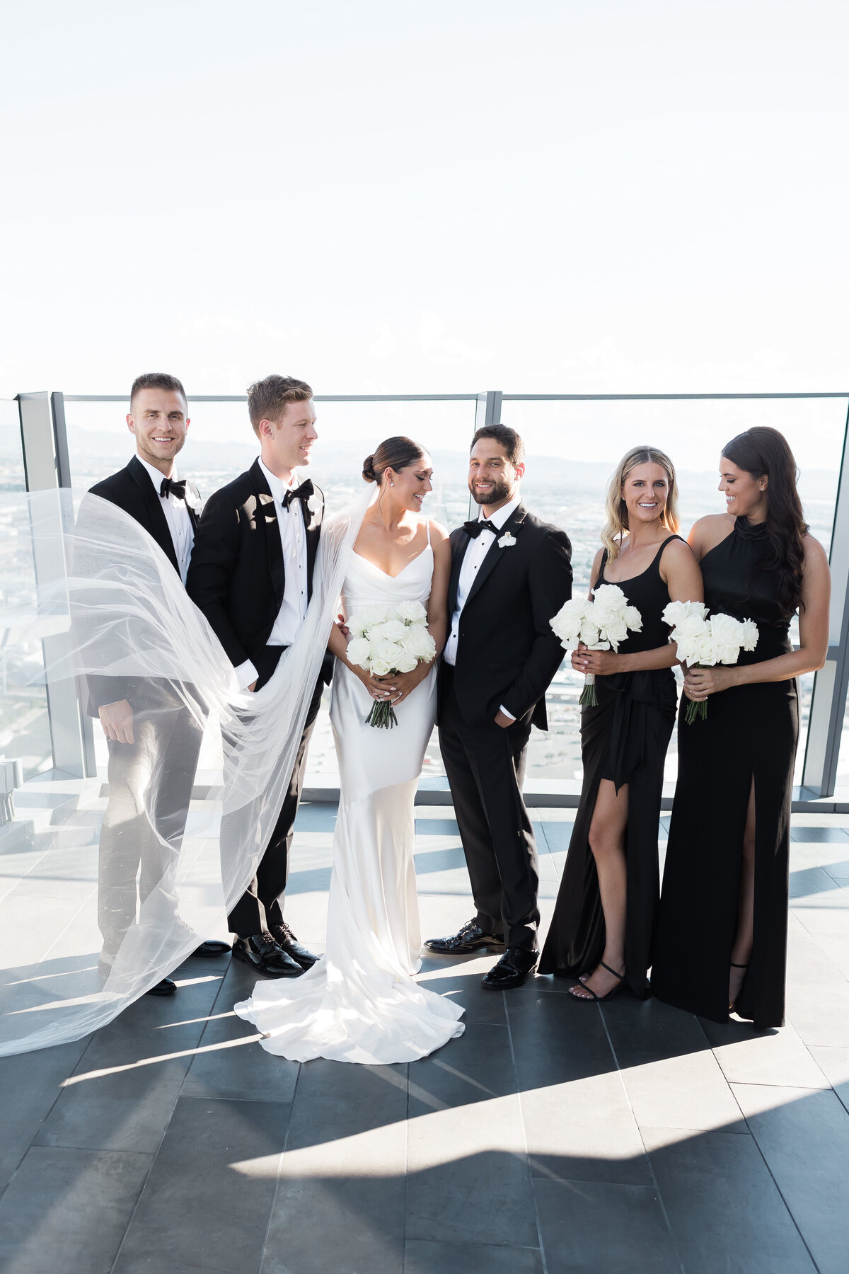 Luxe Black and White Wedding at Palms Casino Resort in Las Vegas - 21