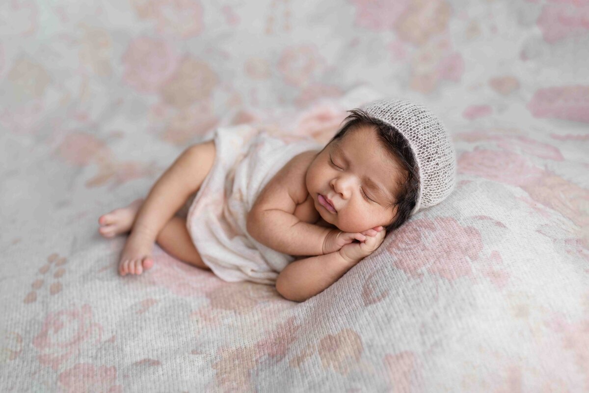 Luxury Newborn Photographer Girl Studio Floral Lana Stewart Studios