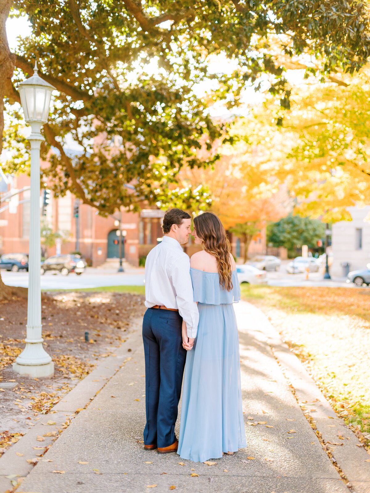 Downtown Raleigh NC Fall Engagement Session_0020
