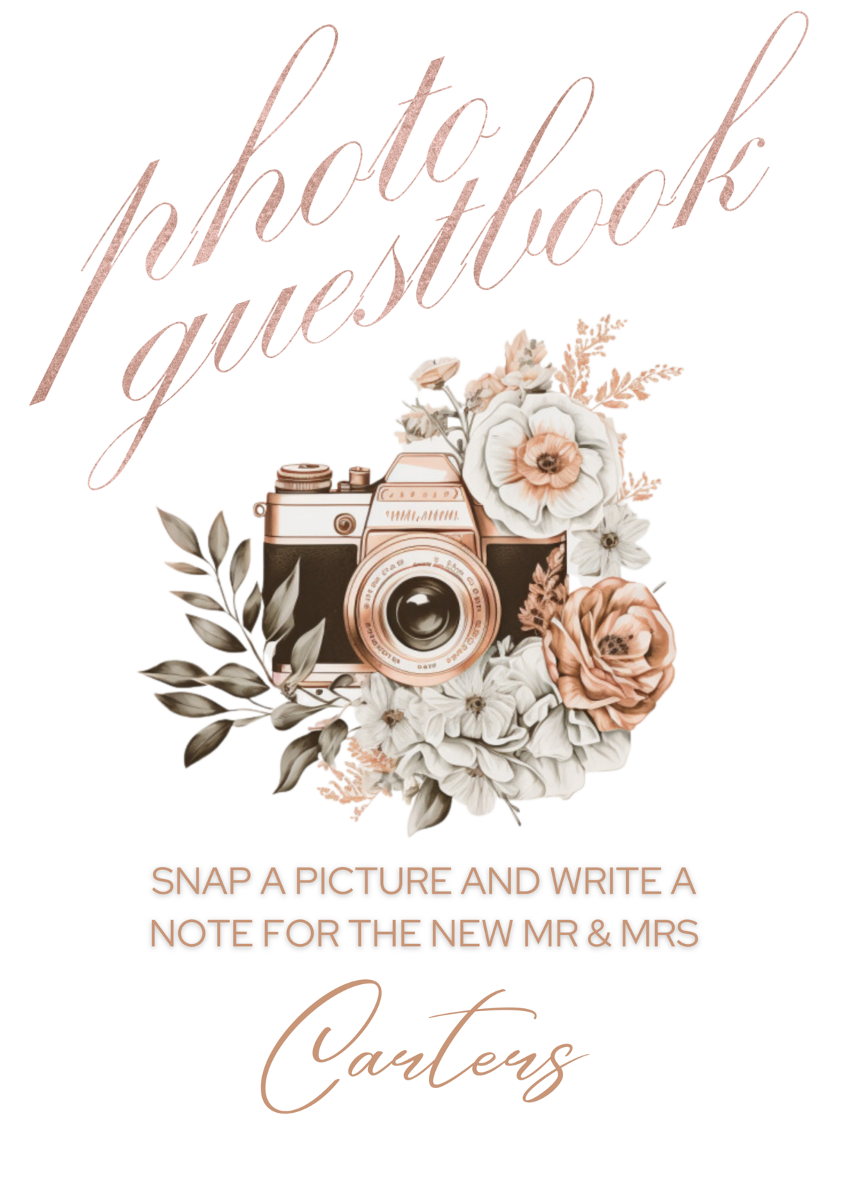 _Vintage Camera Photo Guestbook Link 