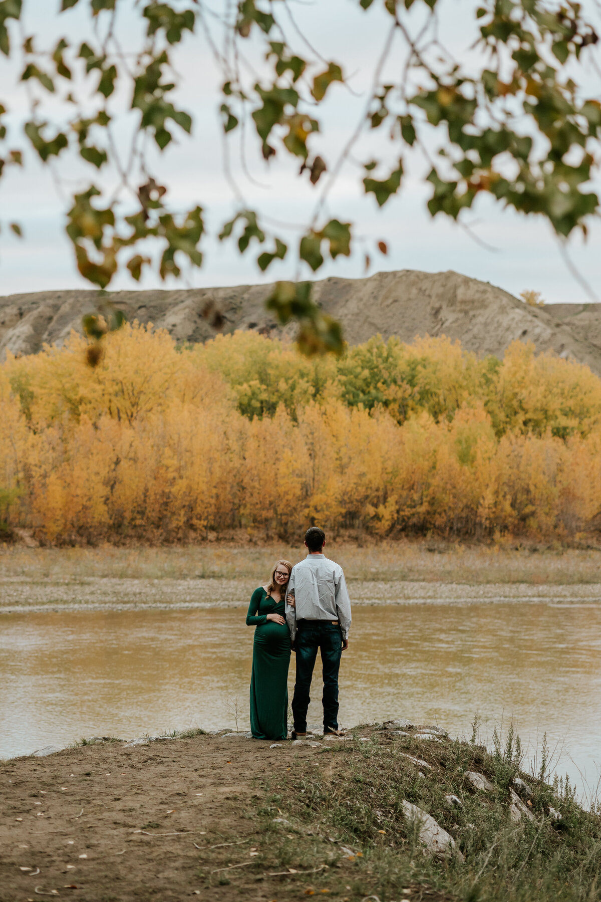 Framed Pavan Park Maternity Session by River