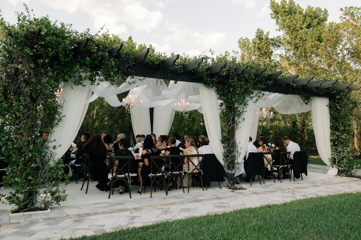 Reception venue space at La Casa Toscana Wedding Venue Fort Myers Florida