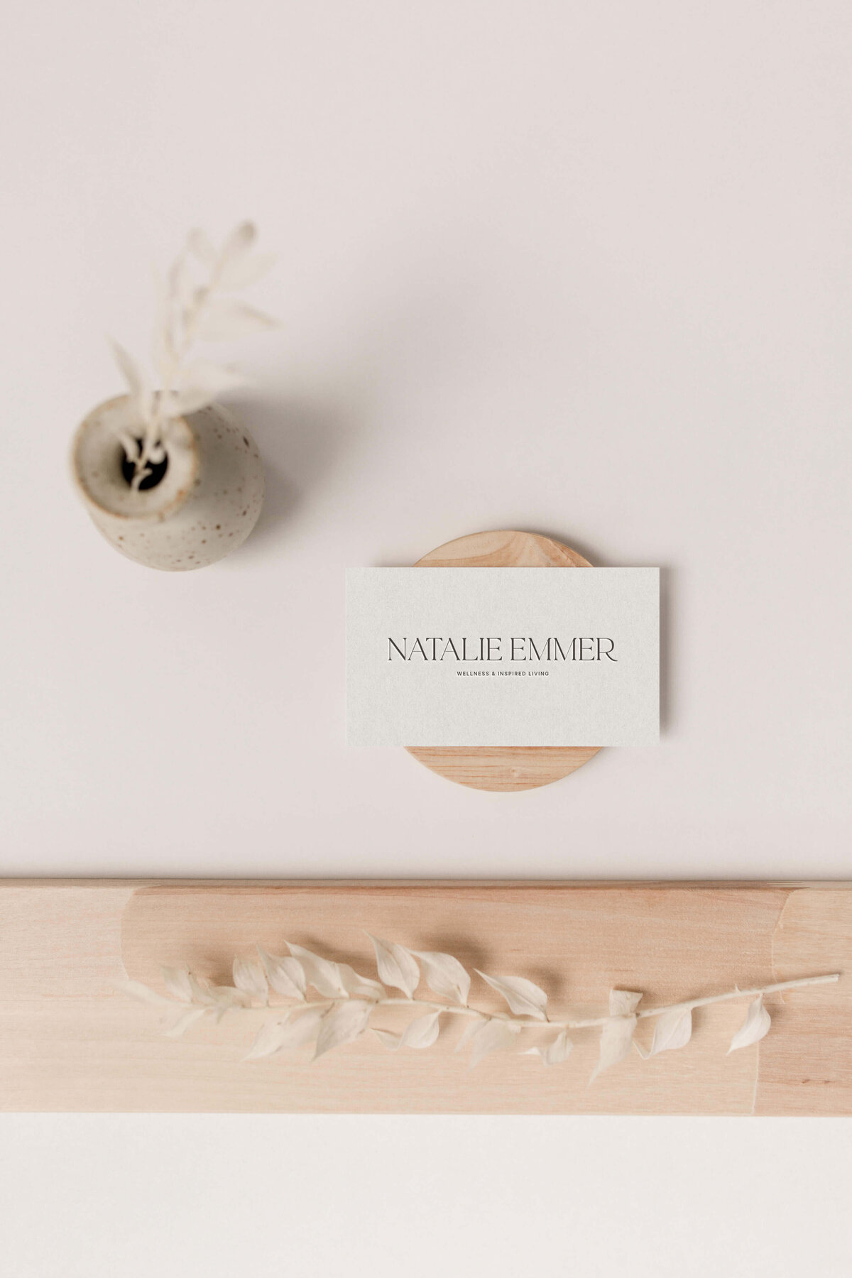 business card design showcasing a warm and welcoming branding approach