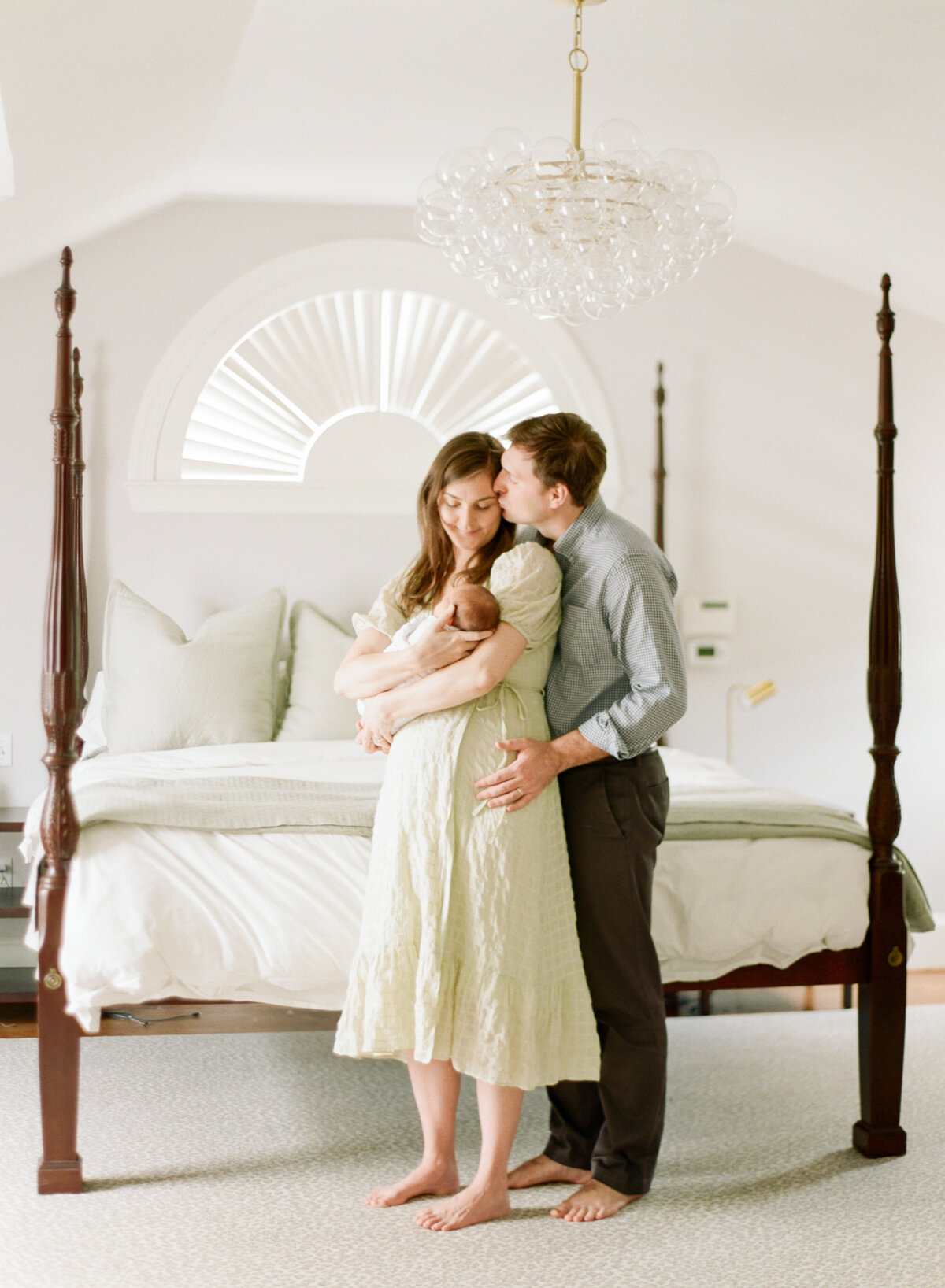Newborn session in a Charlotte home. Image by Raleigh newborn photographer A.J. Dunlap Photography.