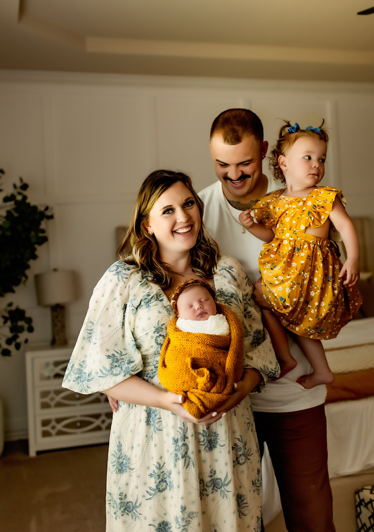 Lifestyle newborn session in home | Burleson, TX Newborn Photographer