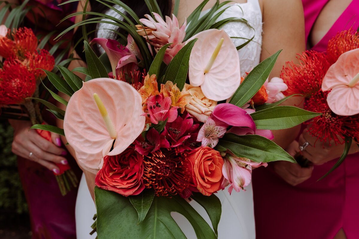 close up of wedding flowers