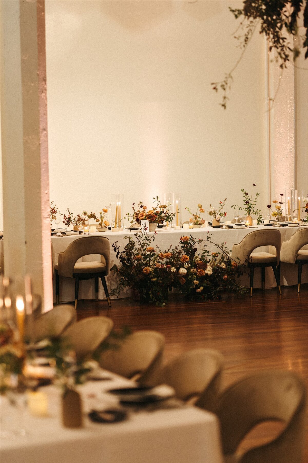 Terra Gallery San Francisco Fall Wedding Velvet Chairs