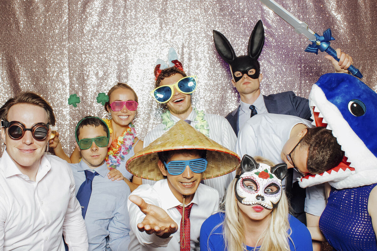 Photo booth hire for weddings at The Manor in West Orange, Essex County, New Jersey