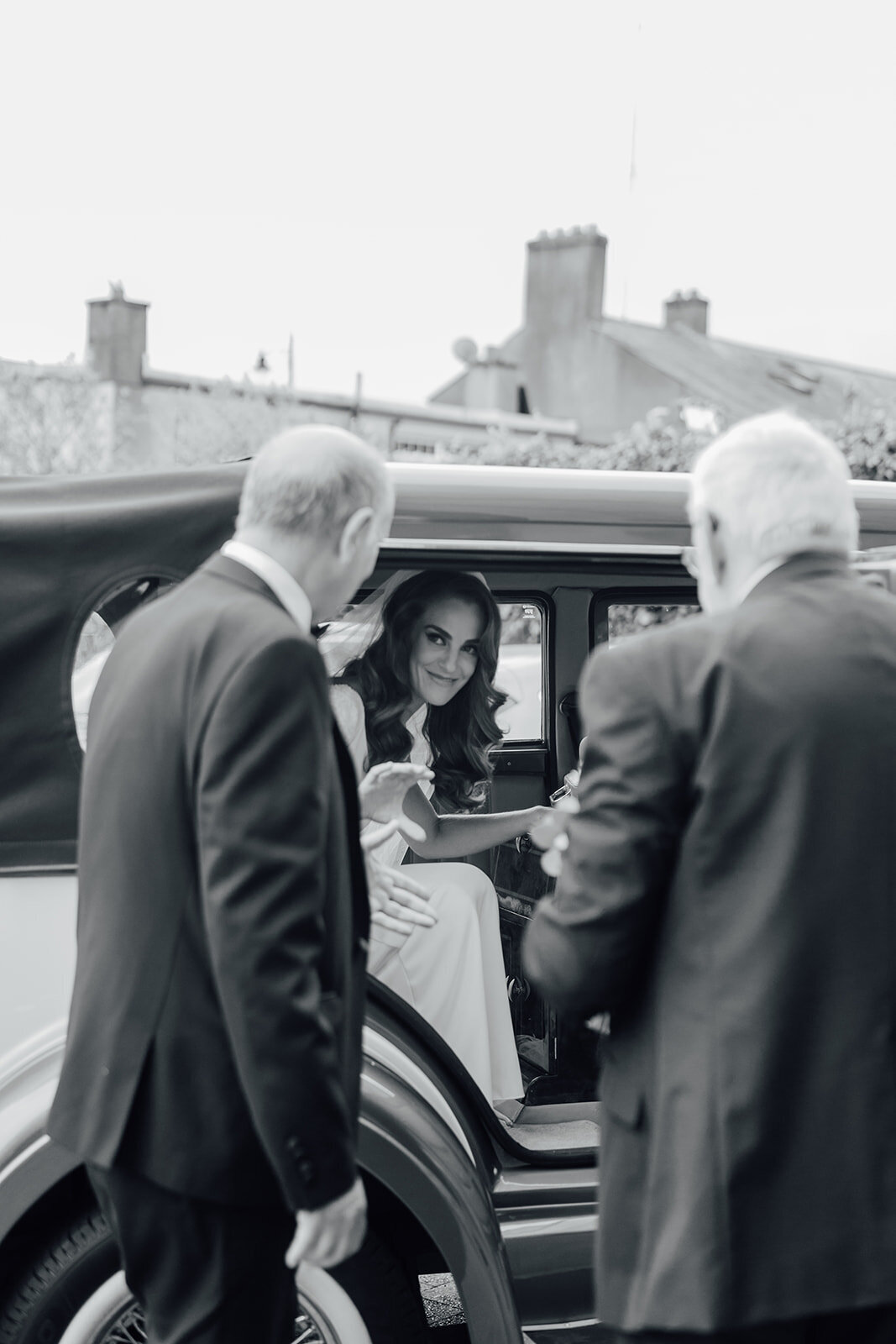 bride-getting-out-of-car-kildare