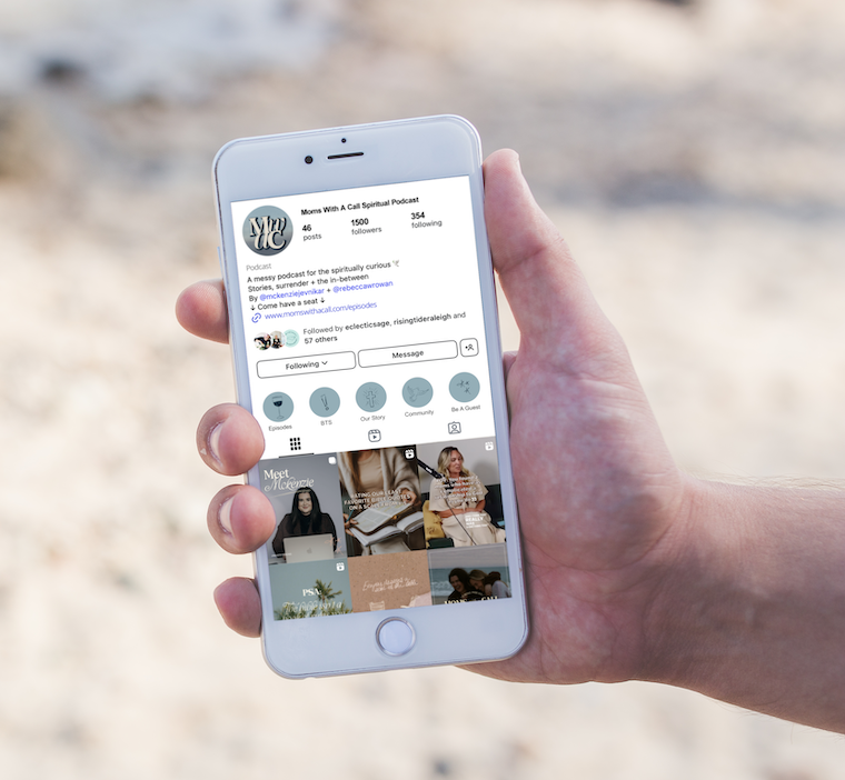 OftheHourStudio-Moms with a Call - Messy Podcast for Spiritually Curious - Christian podcast - Podcast cover design - Brand design - Spotify - Apple - devyn voorheis -7
