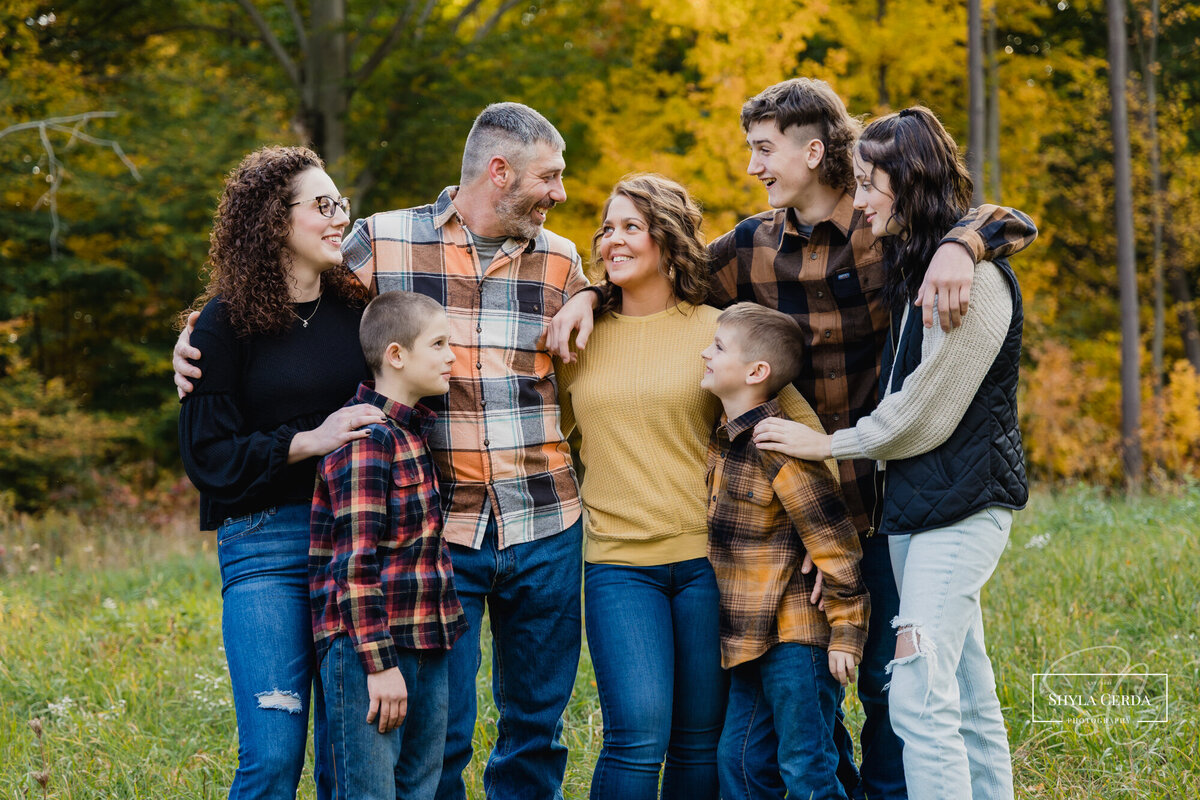 Ohio family together outdoors