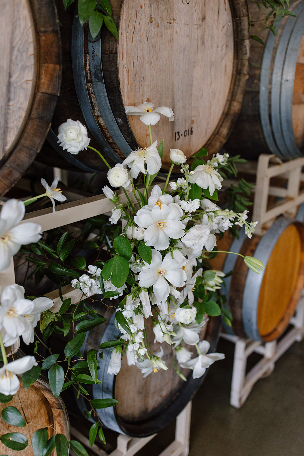 White spring flowers