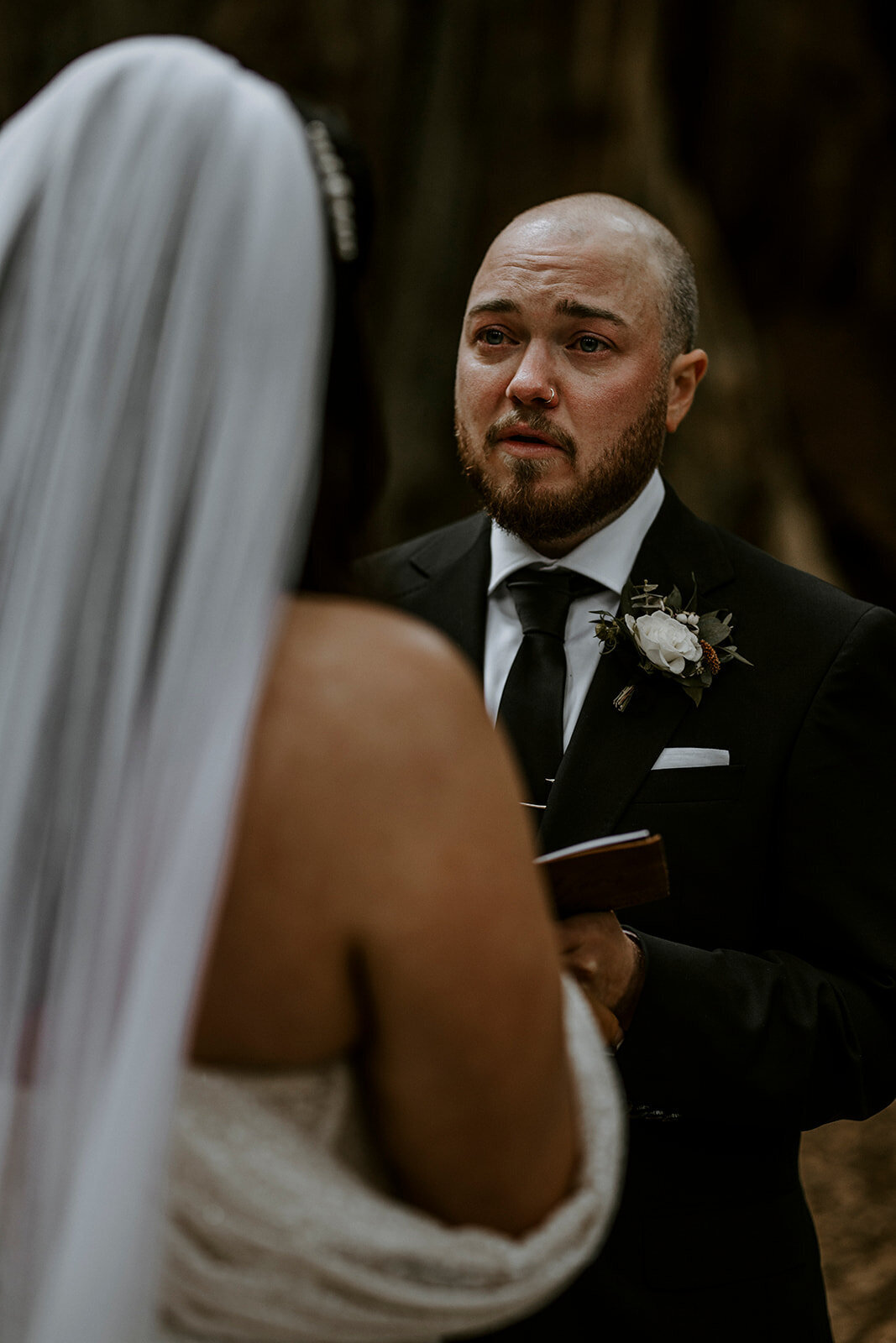 Emotional First Look Photography Vancouver Wedding