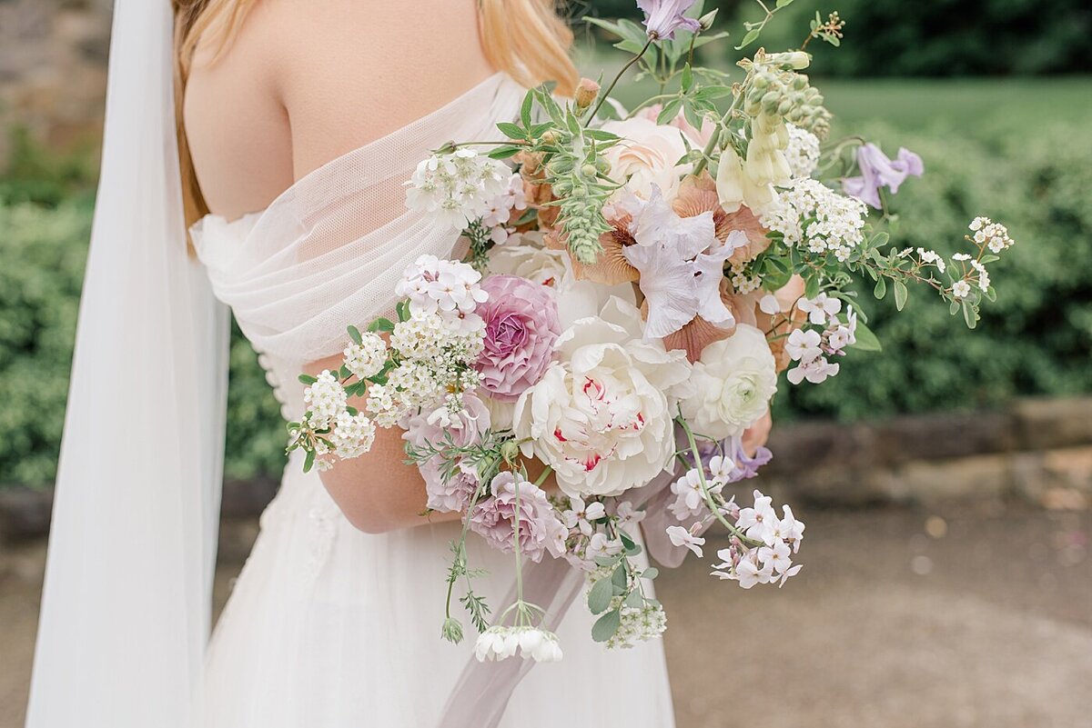 Bridal bouquet by Old Slate Floral at Ohio wedding