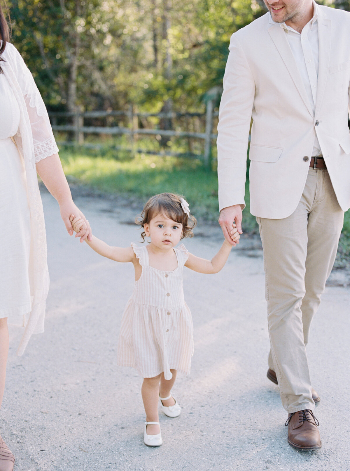Natural Organic Field Earthy Neutral Family Session Jupiter Florida FIlm Photographer-9