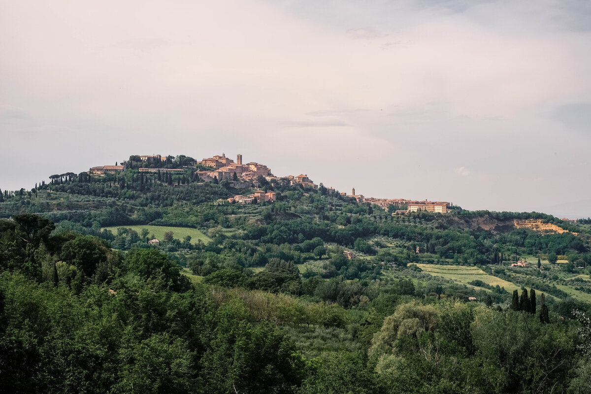 view of hills in Italy