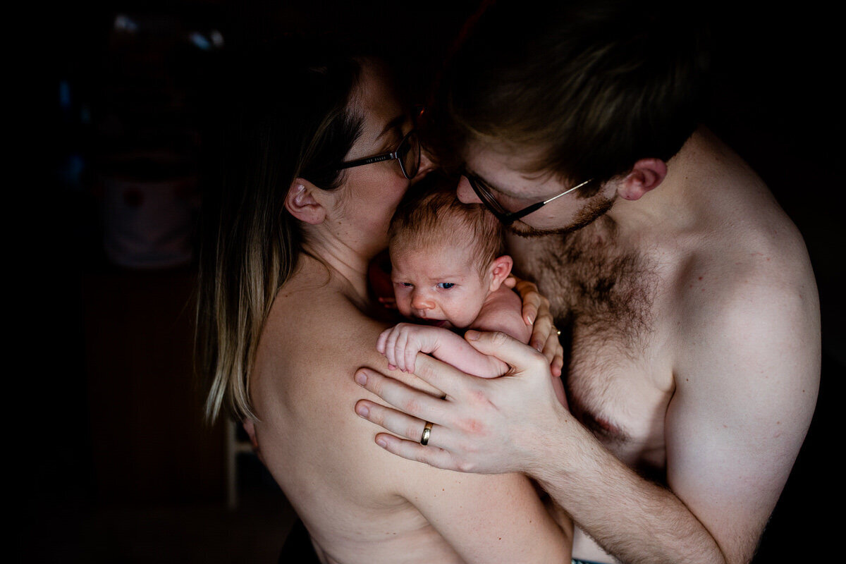 family with very young newborn