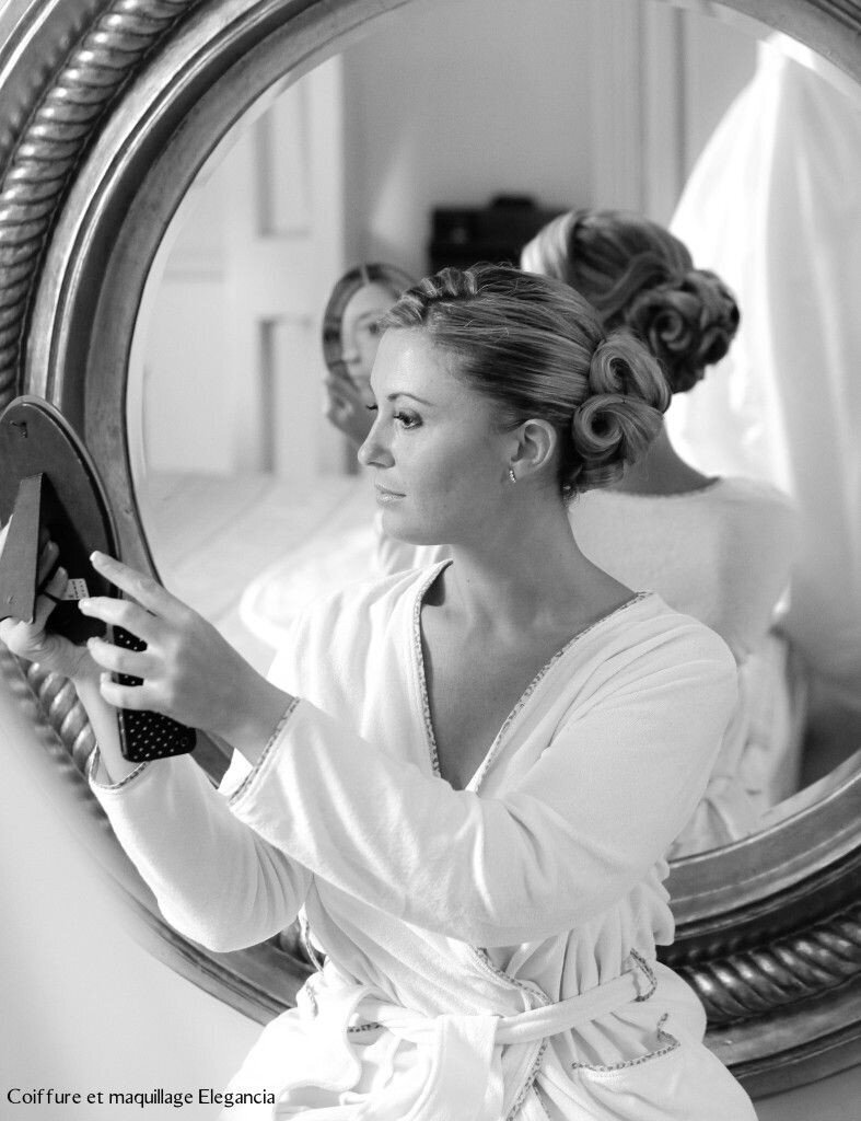 Maquillage coiffure mariage Chateau de belmesnil normandie 