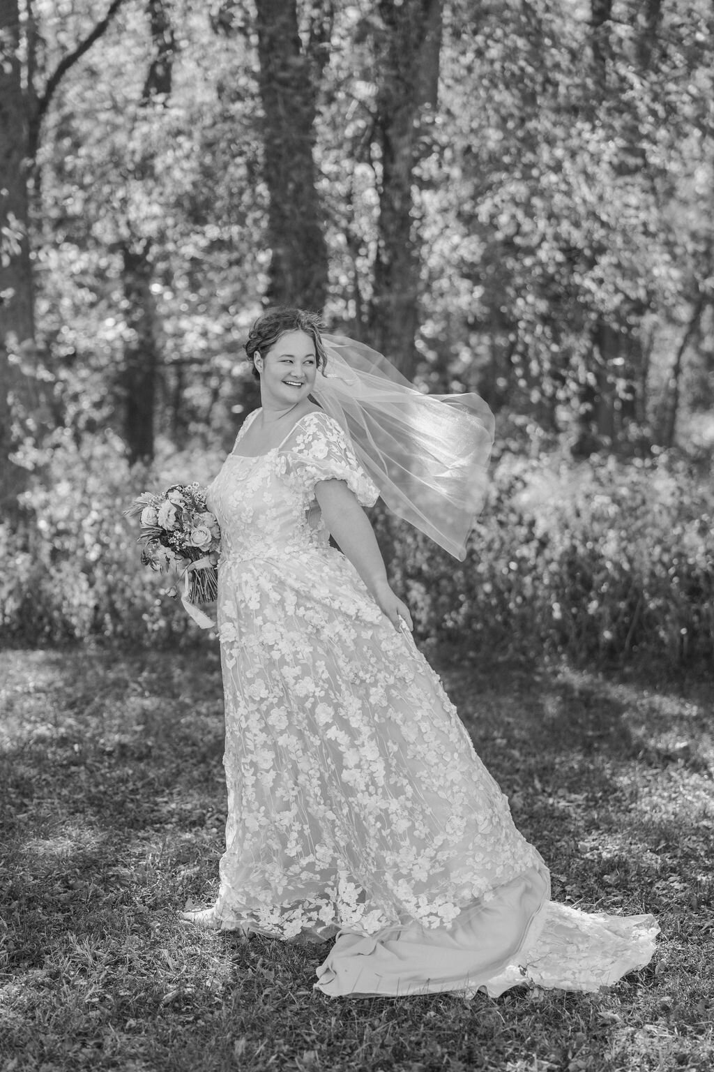 Forest wedding bridal at Wild Rye KC