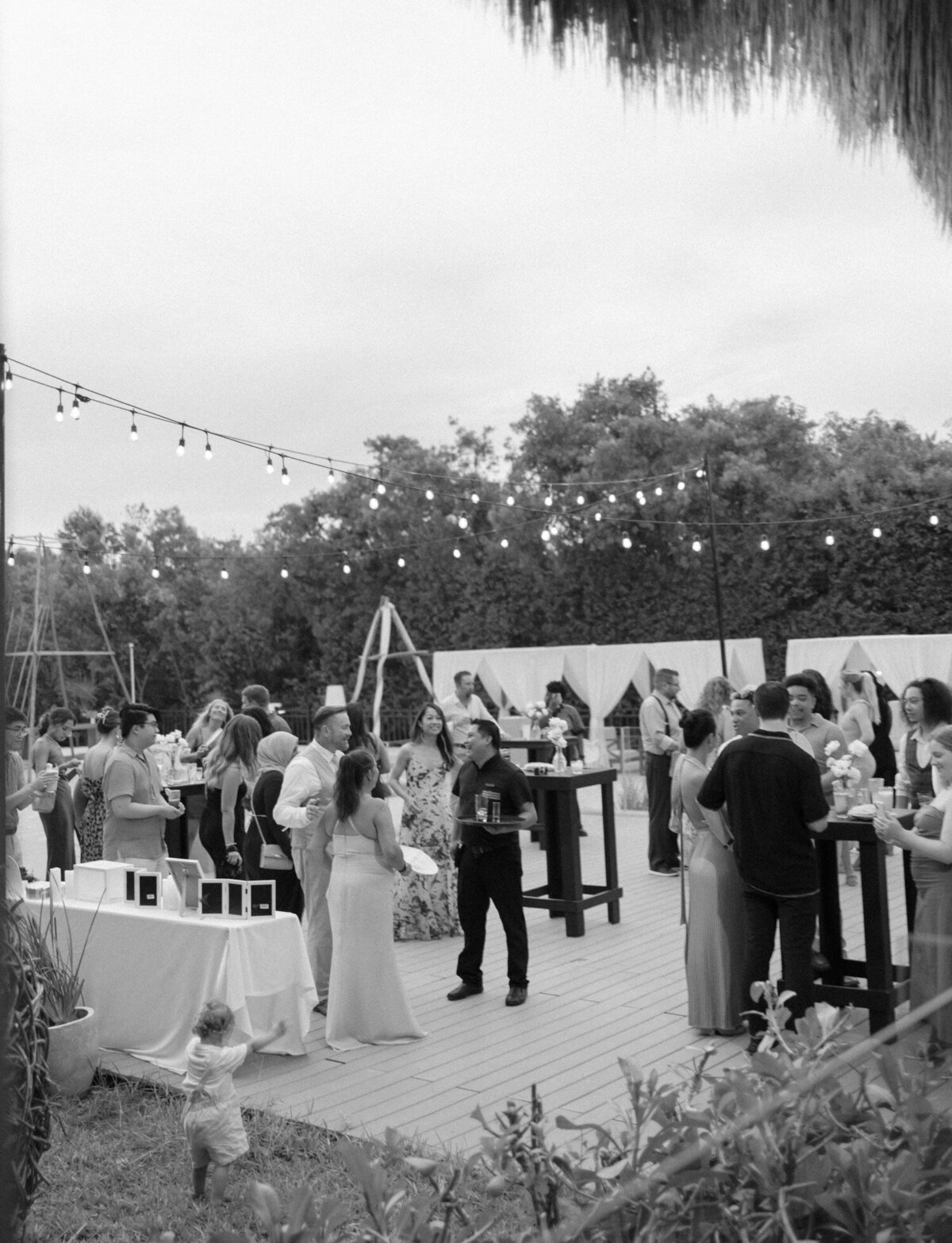 cocktail hour, wedding reception at Paradisus Playa del Carmen, Mexico