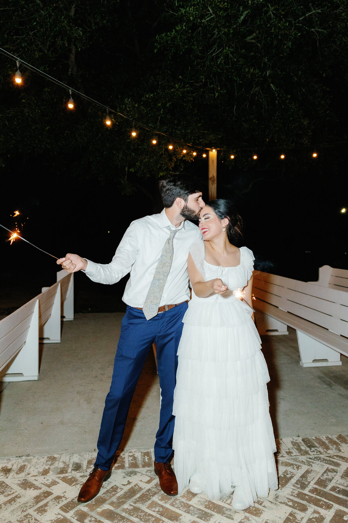 New Orleans Wedding Photographer Sparkler Exit