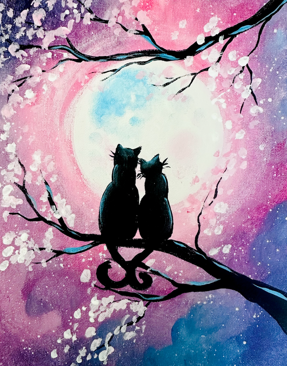 Kitty Cat Moon Love