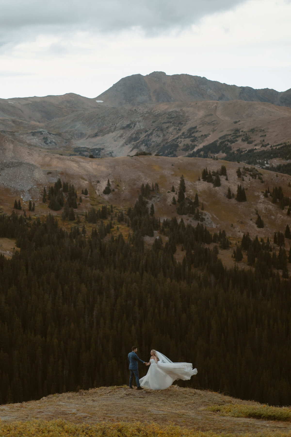 For the adventurers who want to wear their hiking boots with their wedding dress.