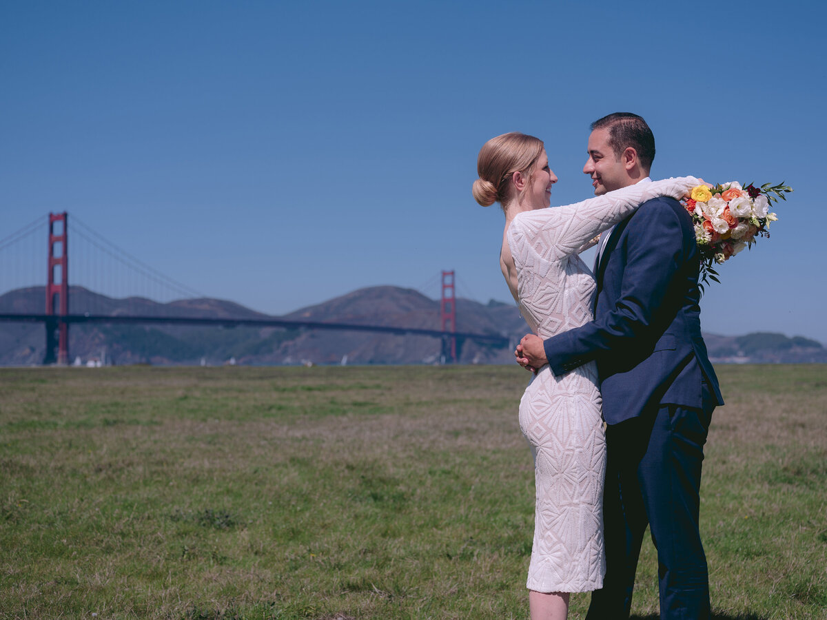 Golden Gate Bride Wedding Photos in San Francisco