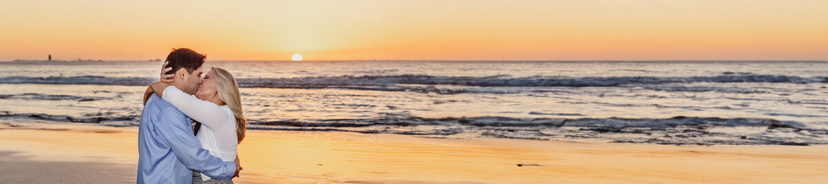 Engament Photo of Couple Kissing | Miami Wedding Photographer Prices