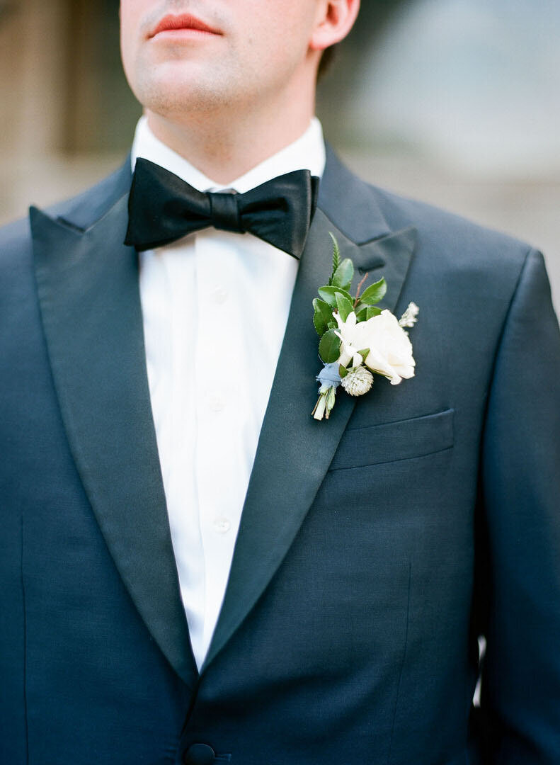 Detail of Grooms Boutonnière Photo