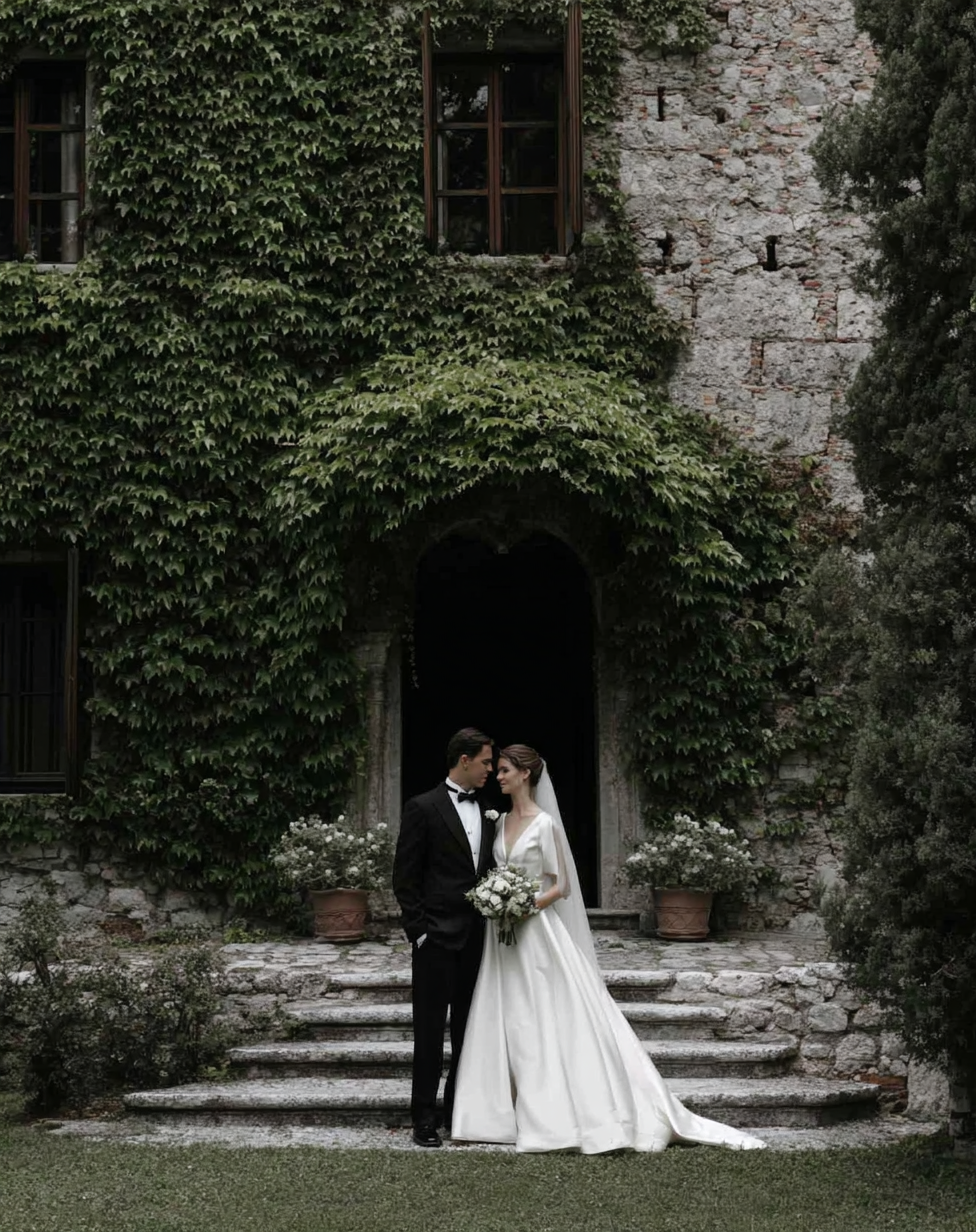u8487914977_a_bride_and_groom_pose_in_front_of_an_ivy-covered_ddc7ea90-37ee-4f47-aafa-3653016640ff_3