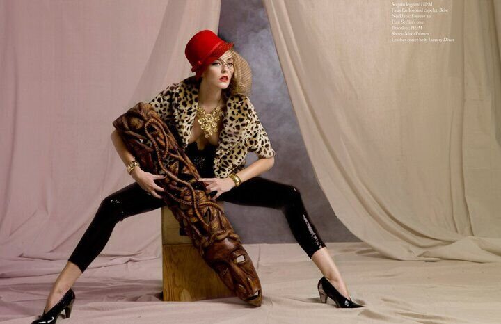 Editorial-fashion-model-leopard-sequin-hat