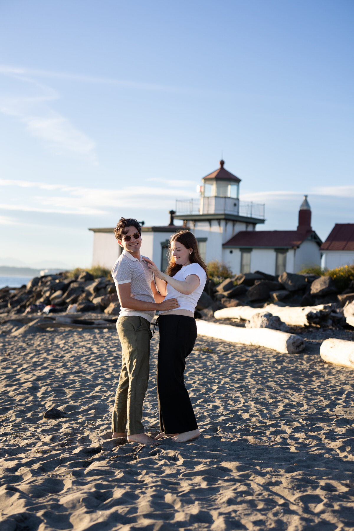 beach engagement seattle washington