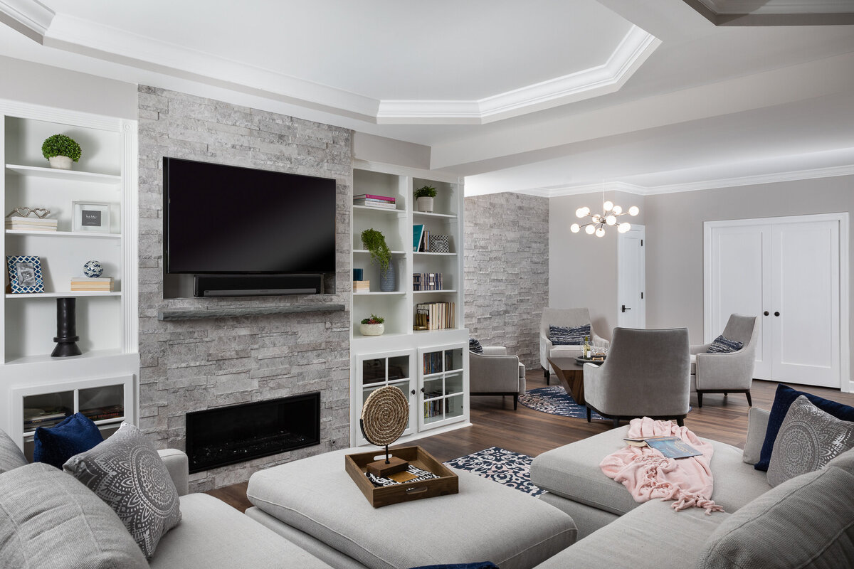 Basement Transformation: Sophisticated Living in Aldie