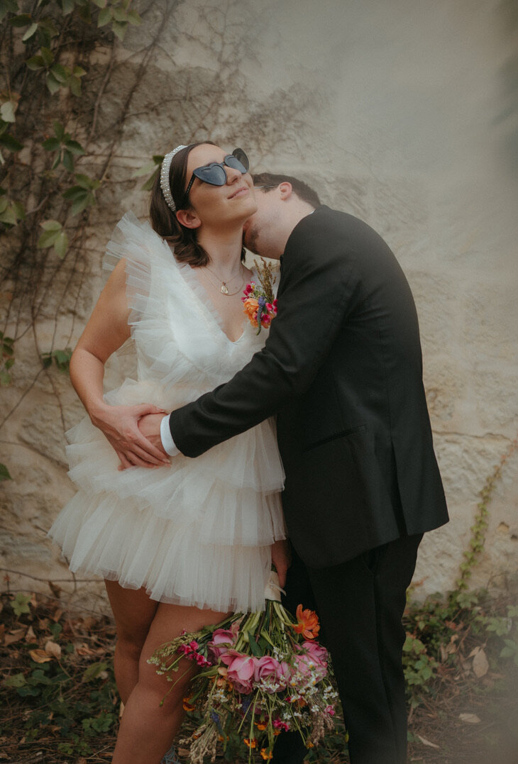 colorful and unique elopement