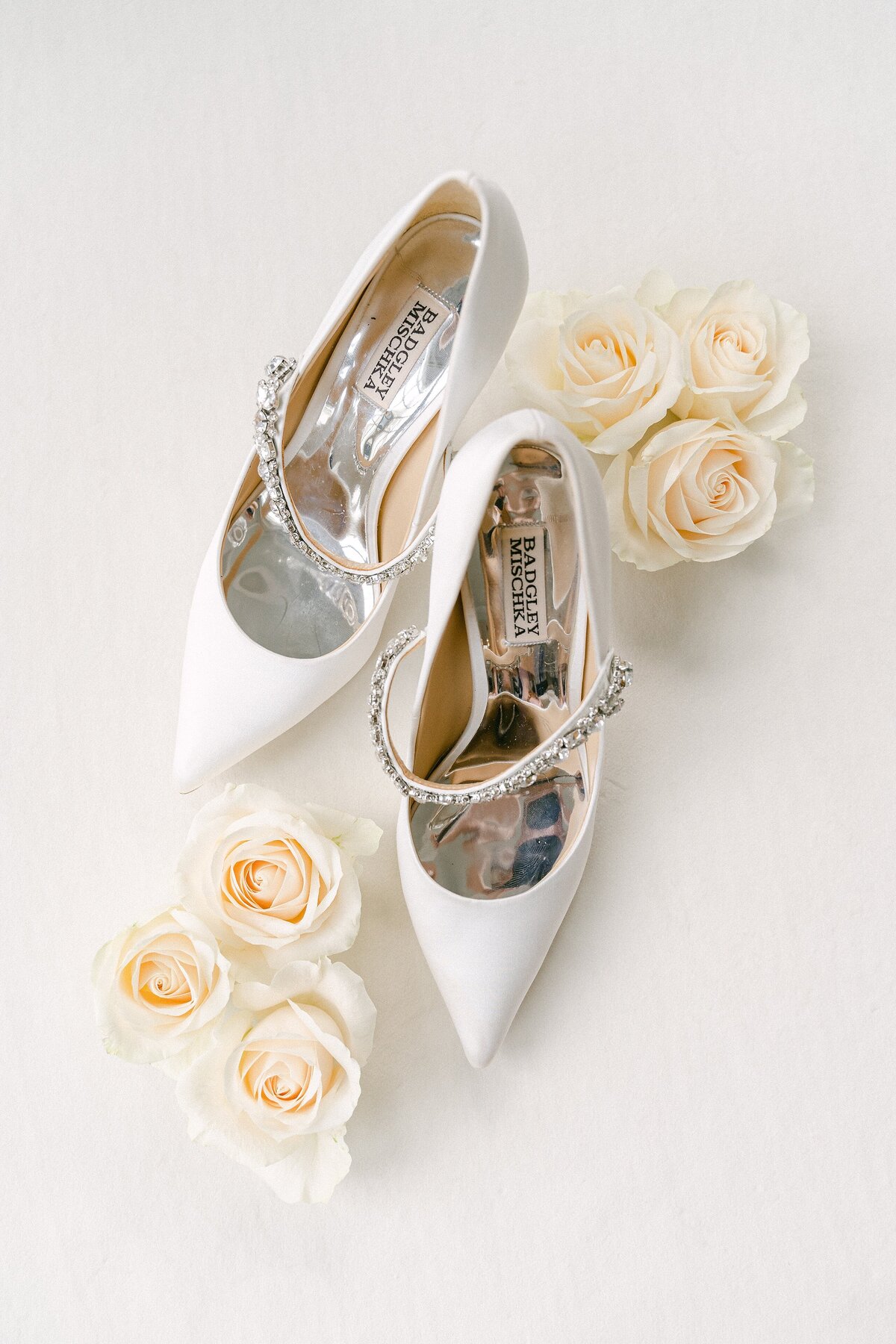 badgley mischka Theory Satin Mary Jane Stiletto wedding shoes