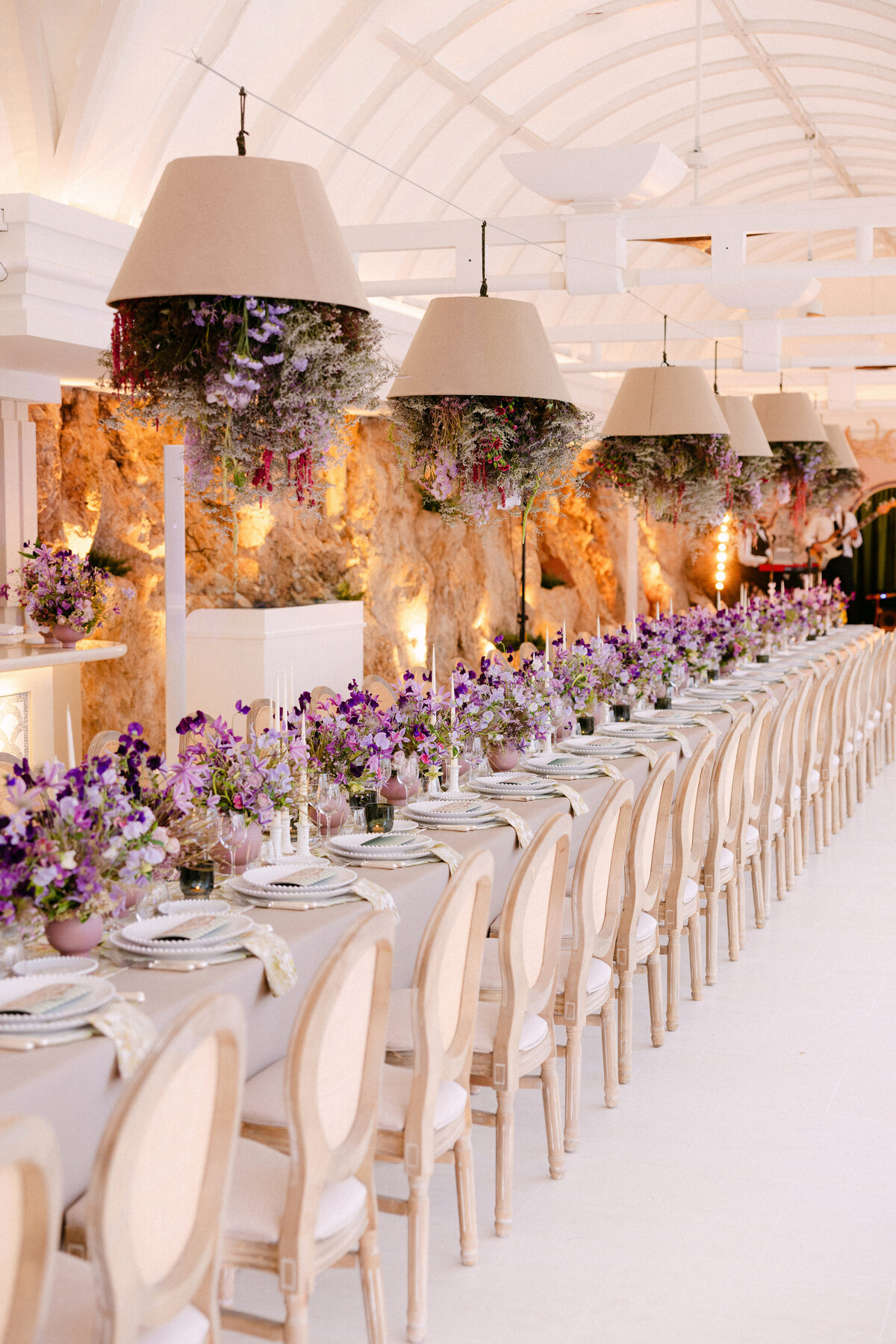 Romantic Tableware & Decoration wedding at le Grand Hotel du Cap Ferrat, A Four Seasons Hotel