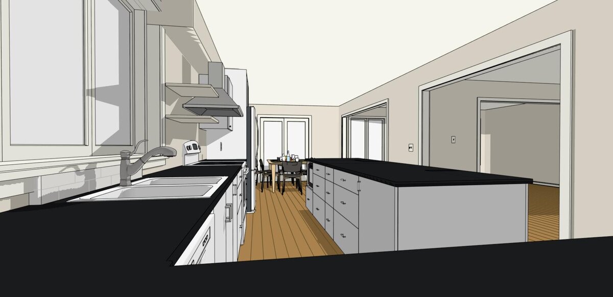 Kitchen Design Planning 3D Modelling Urbanomic Interiors
