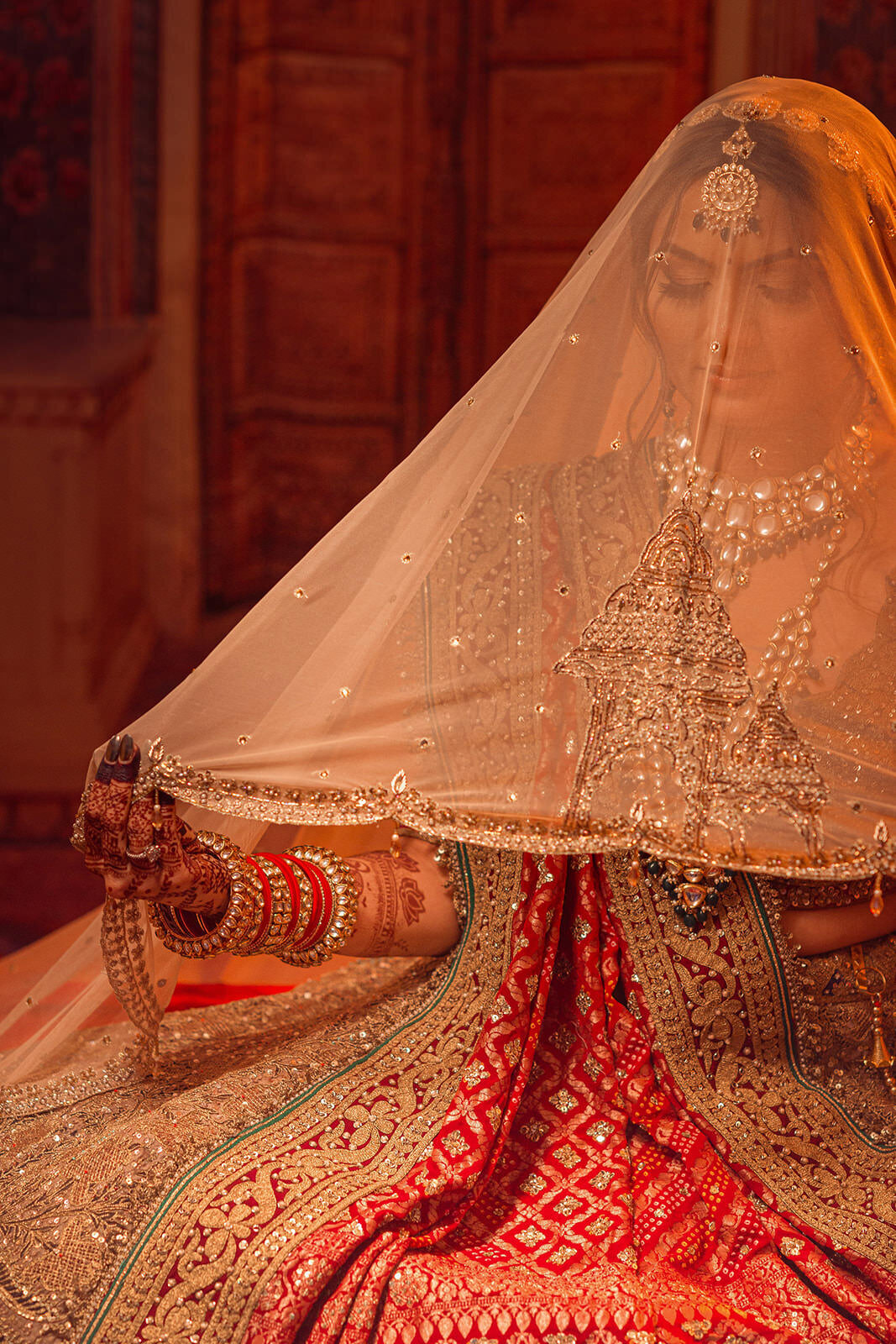 Toronto indian bridal portrait