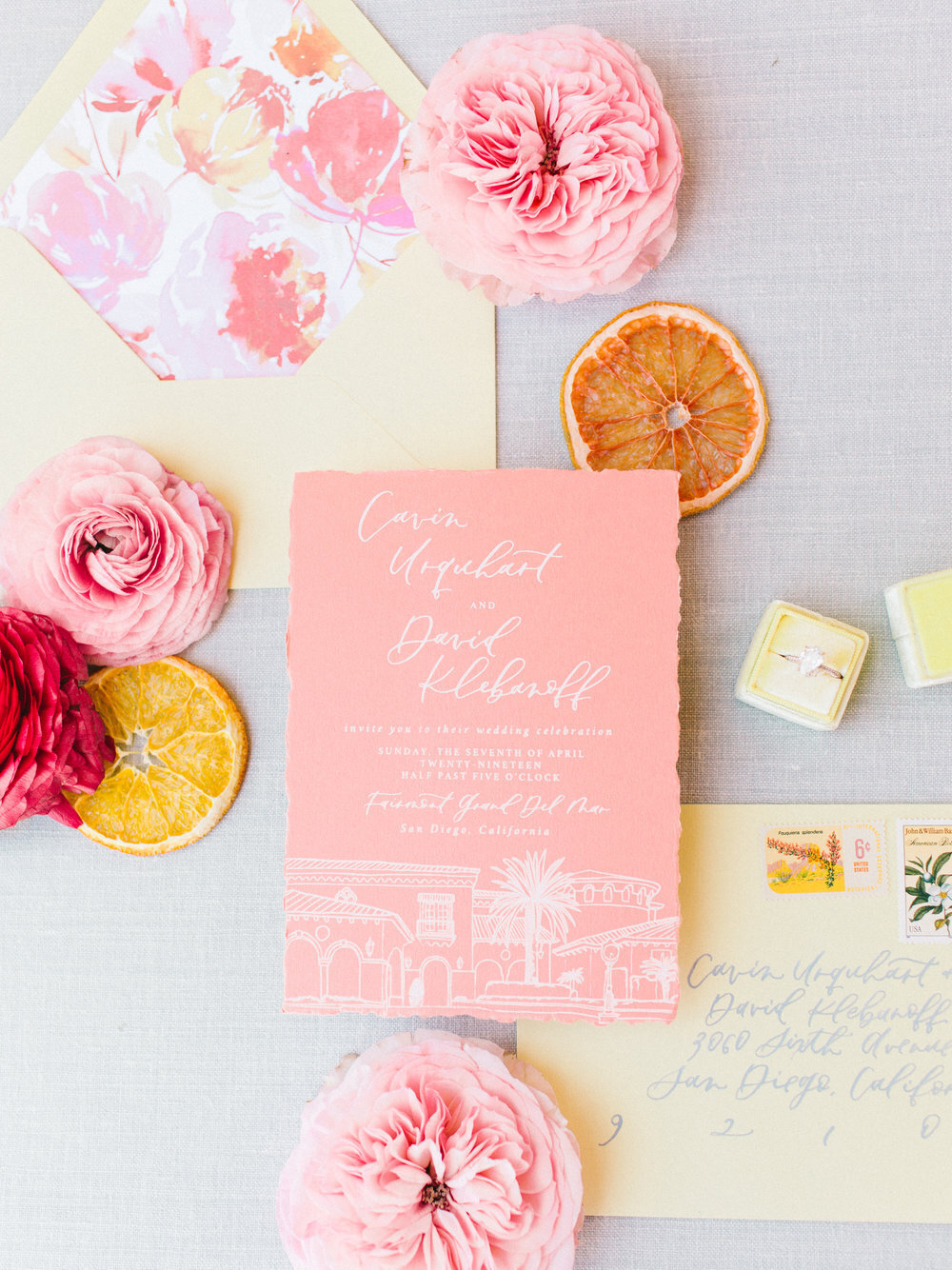 yellow+orange+wedding+invitations