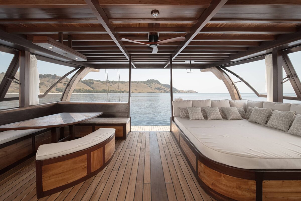 Sanya Luxury Yacht Charter Raja Ampat Master Cabin Pivate Terrace