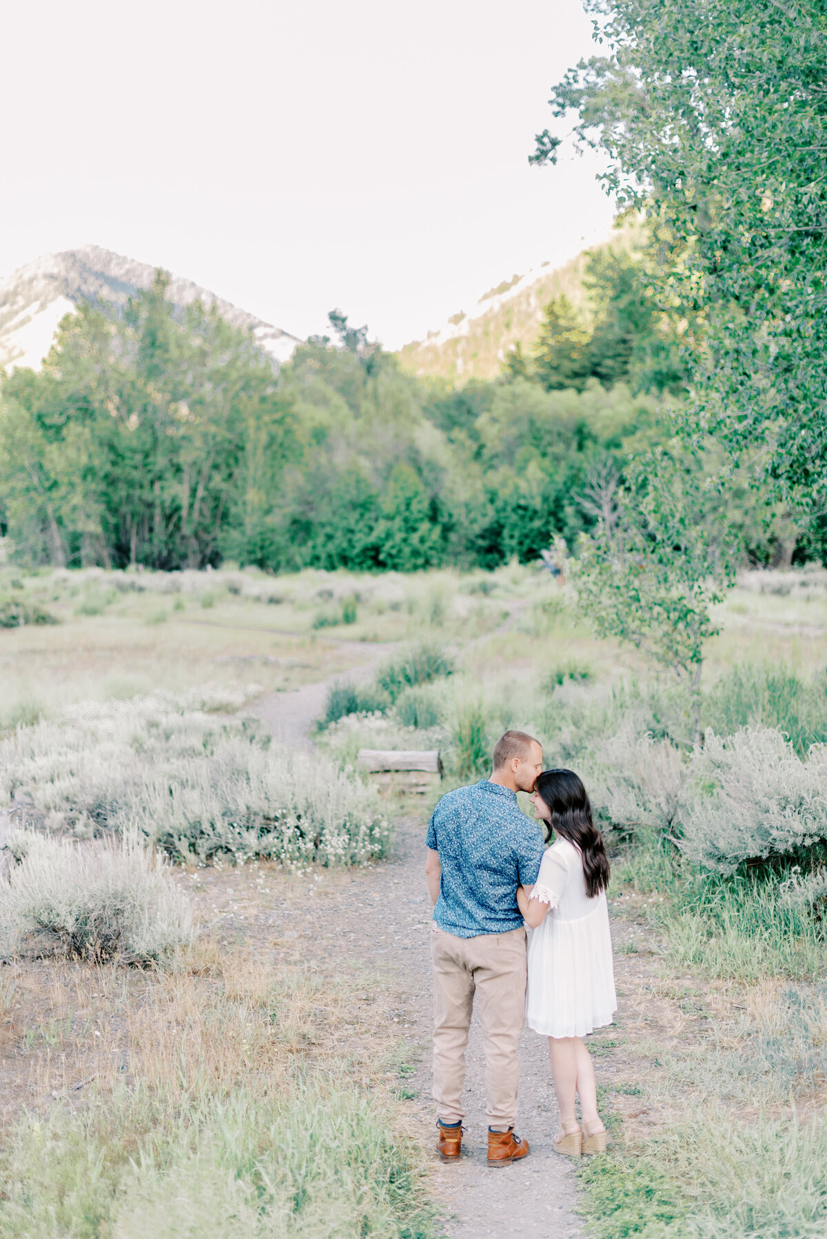 Couple posing during Sun Valley Engagement Session with the Best Sun Valley Wedding Photographers