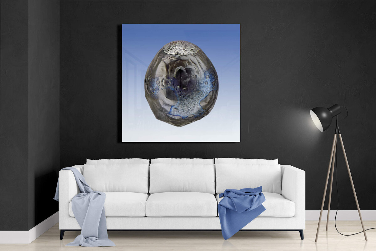 Fine Art featuring Project Stardust micrometeorite NMM 628 Acrylic and Aluminum Panel Rm 1